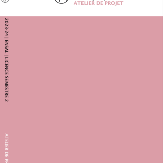 Livret - Atelier de projet semestre 2 - 2023-24