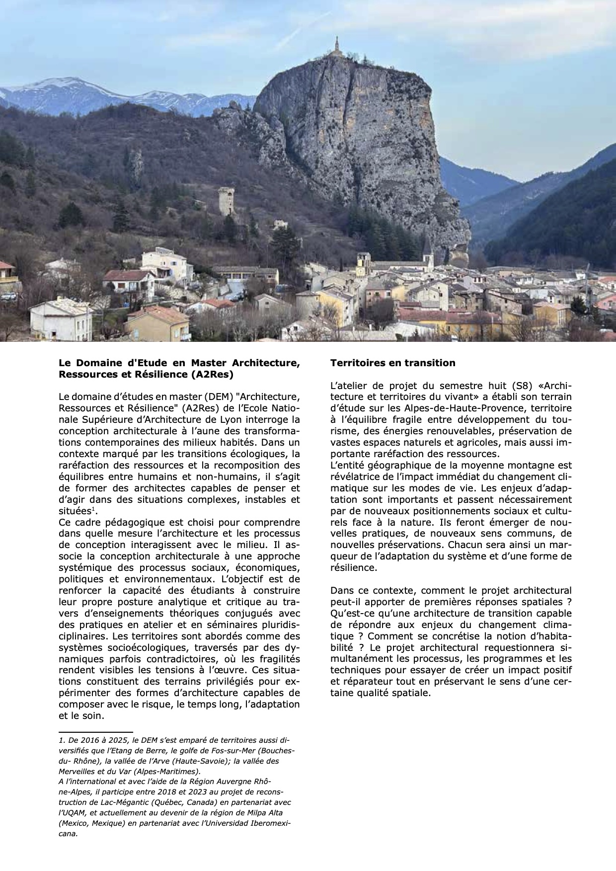 CARNET DE PROJETS - CASTELLANE 2025 - Architecture et préservation de la ressource en eau – Image 5